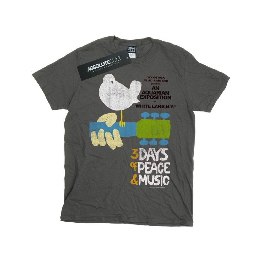 Woodstock Boys Festival Poster T-Shirt / Charcoal